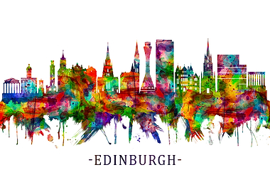 Edinburgh Scotland Skyline