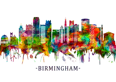 Birmingham England Skyline