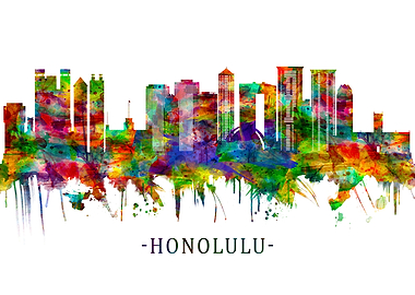 Honolulu Hawaii Skyline