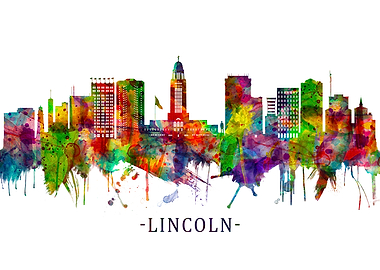 Lincoln Nebraska Skyline