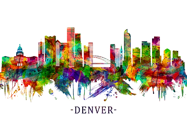 Denver Colorado Skyline