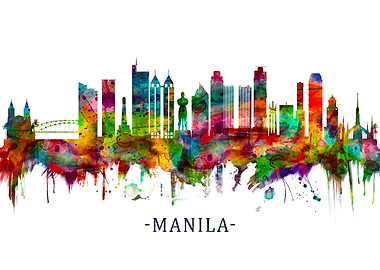 Manila Philippines Skyline