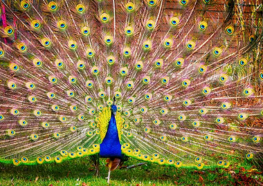 Beautiful peacock portrait