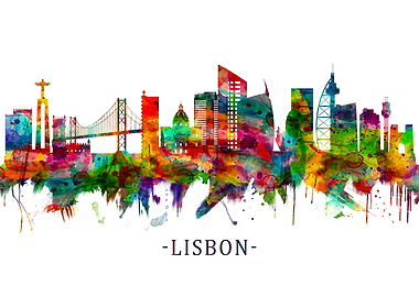 Lisbon Portugal Skyline