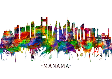 Manama Bahrain Skyline