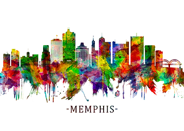 Memphis Tennessee Skyline