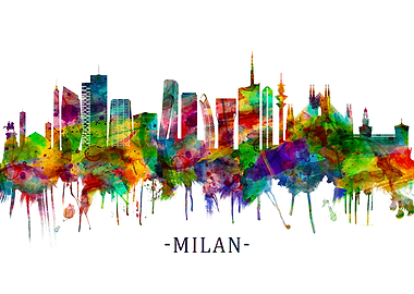Milan Italy Skyline