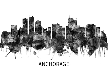 Anchorage Alaska skyline
