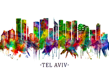 Tel Aviv Israel Skyline