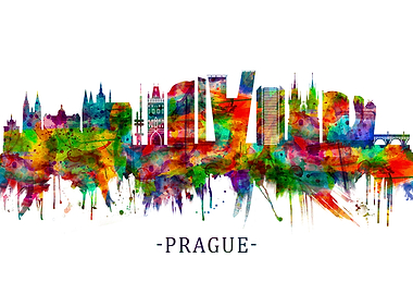 Prague Skyline