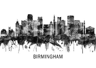 Birmingham England Skyline