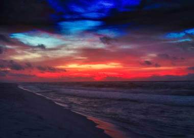 Sunrise on the beach