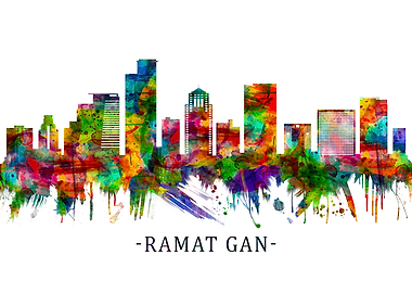 Ramat Gan Israel Skyline