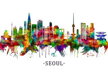 Seoul South Korea Skyline