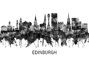 Edinburgh Scotland Skyline