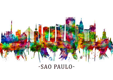 Sao Paulo Brazil Skyline