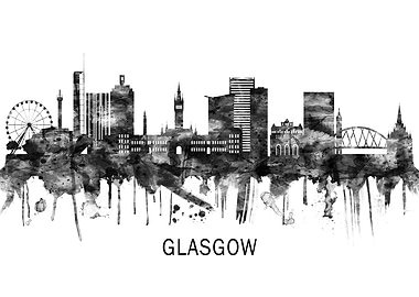 Glasgow Scotland Skyline