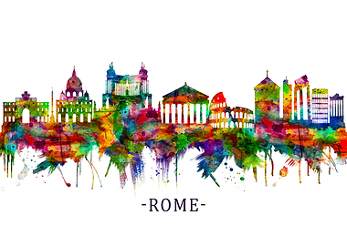 Rome Italy Skyline