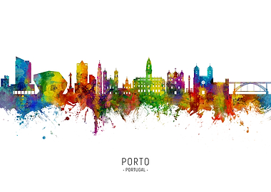 Porto Portugal Skyline