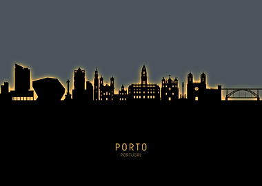 Porto Portugal Skyline