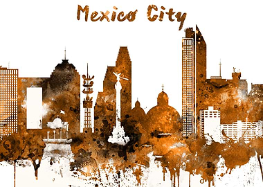 Mexico City Skyline