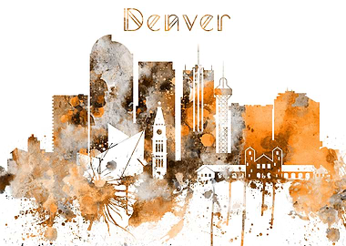 Denver Colorado Skyline