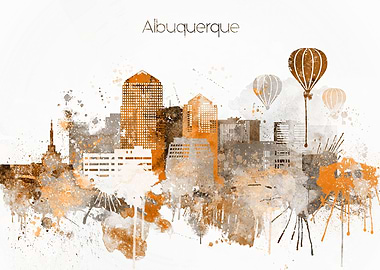 Albuquerque City Skyline
