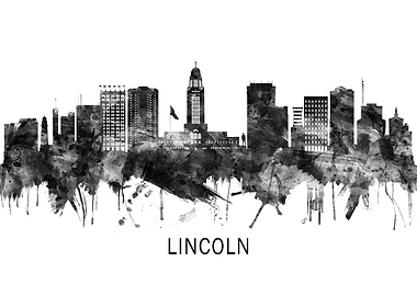Lincoln Nebraska Skyline