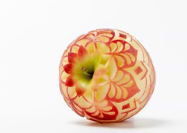 designed red apple