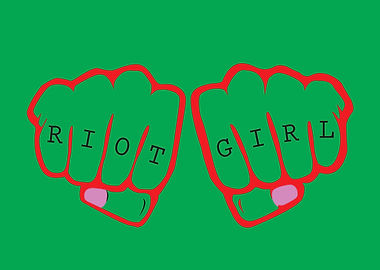 Riot Girl Hands Clenched