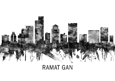 Ramat Gan Israel Skyline