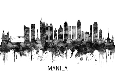 Manila Philippines Skyline