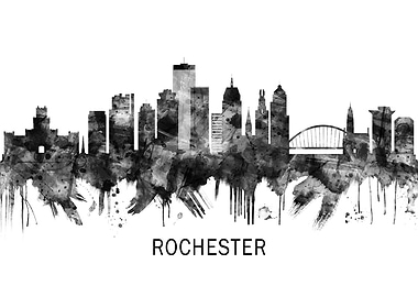Rochester New York Skyline