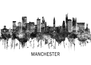 Manchester England Skyline