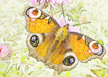 Butterfly Colored Pencil