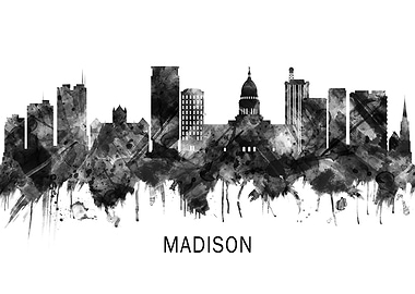 Madison Wisconsin Skyline