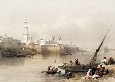 View on the Nile 1849