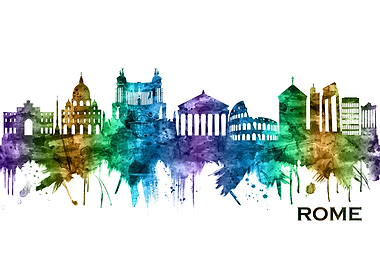 Rome Italy Skyline