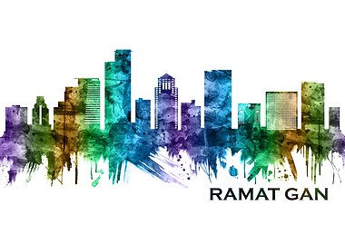 Ramat Gan Israel Skyline