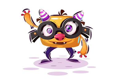 Pretty glasses monster