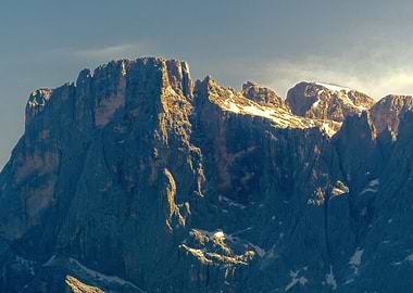 glacier on rocky mountain