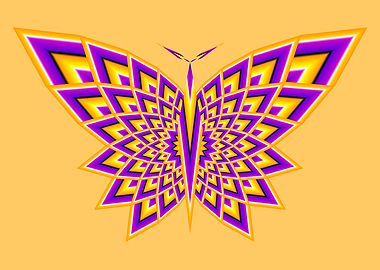 Butterfly in techno style