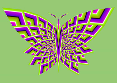 Butterfly in techno style