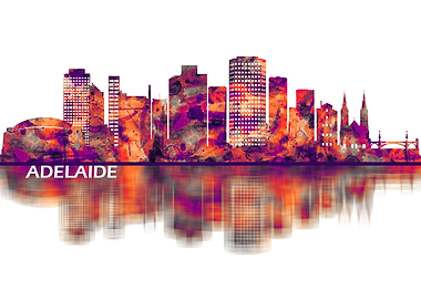 Adelaide Australia Skyline