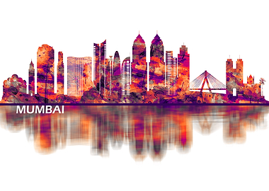 Mumbai India Skyline