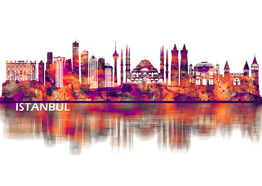 Istanbul Turkey Skyline