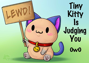 Tiny Judgemental Kitty