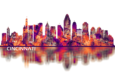 Cincinnati Ohio Skyline