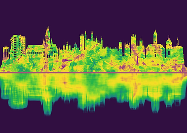 Cambridge England Skyline
