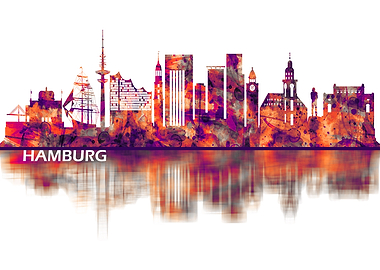 Hamburg Germany Skyline